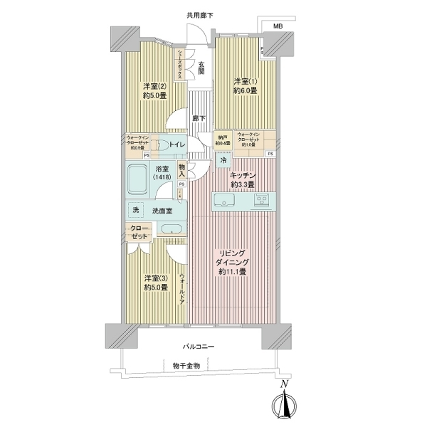 ガーデンクロス東京王子 間取図