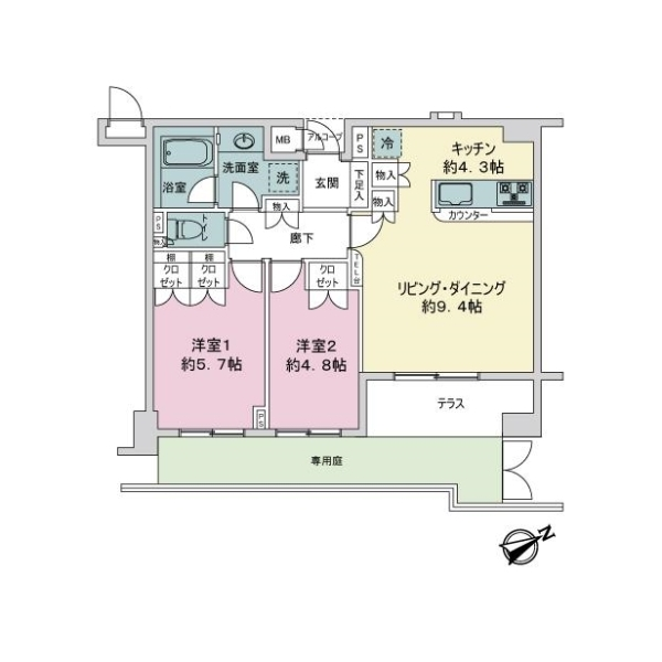 藤和シティコープ江田 間取図