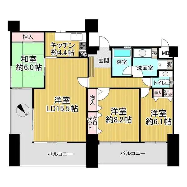 コスモ布施 間取図