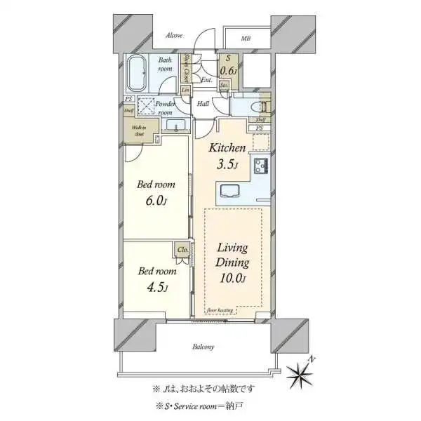 シティタワー駒沢大学ステーションコートタワー棟 間取図