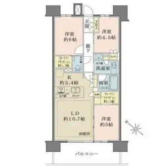 2WICで叶える、すっきり快適な3LDK