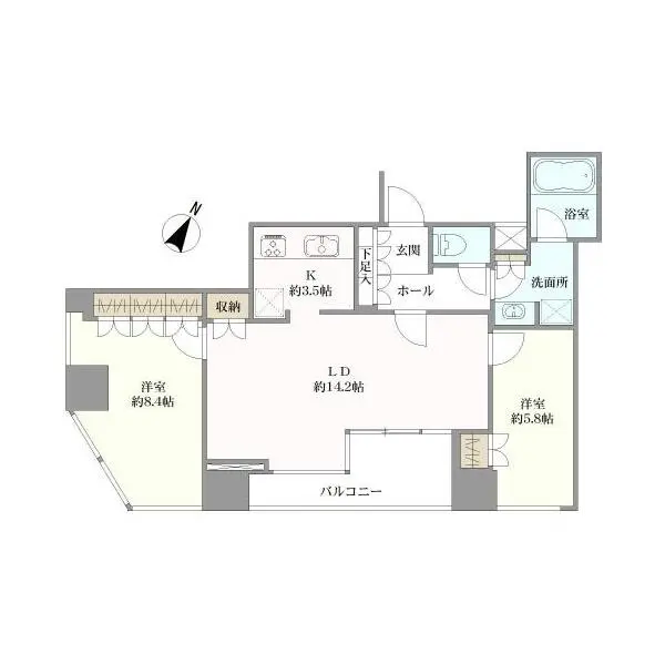 シティタワー新宿新都心 間取図