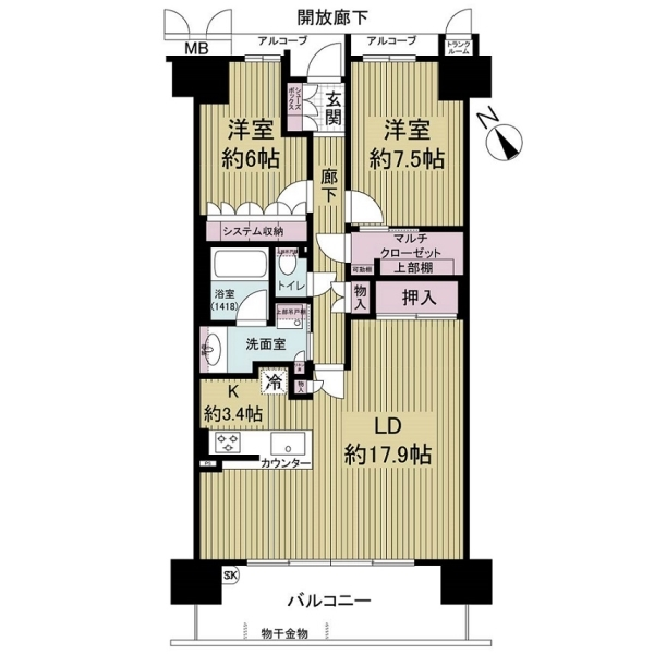 セントハート藤が丘 間取図