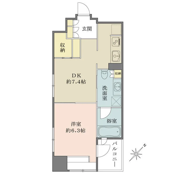 クオス銀座エスト・プルミエ 間取図