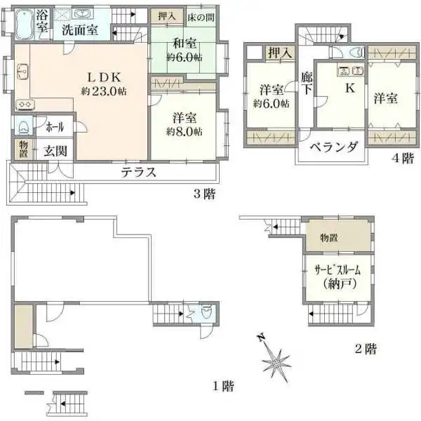 市川市大和田５丁目 間取図