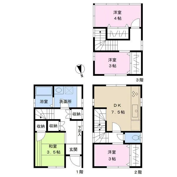 市川市稲荷木１丁目 間取図