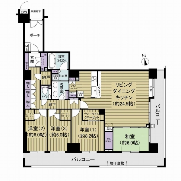 グランアジール東京アクアレジデンス 間取図