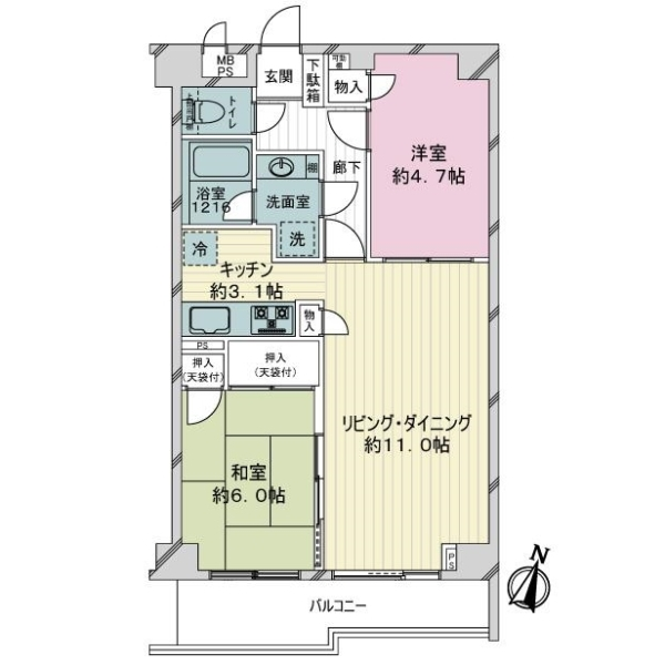 レジェンド王子本町 間取図