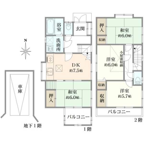 文京区大塚５丁目 間取図