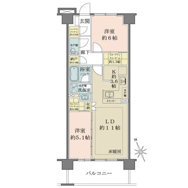 プライム川崎小島新田 間取図