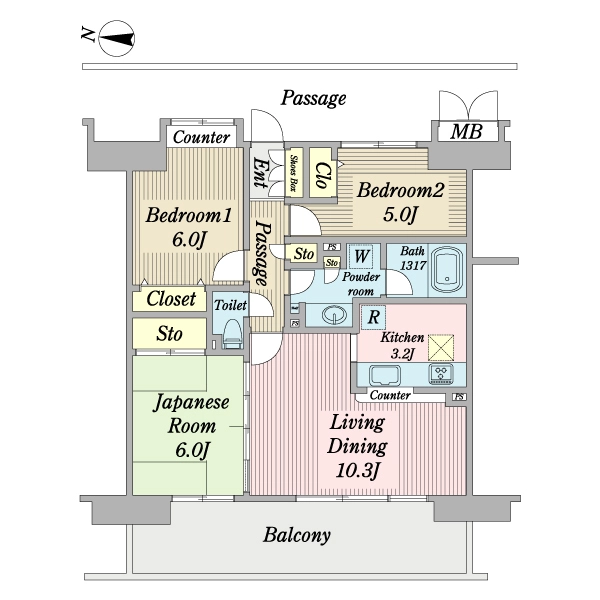 Ａ？フロントステージメイツＴＡＴＳＵＭＩ 間取図