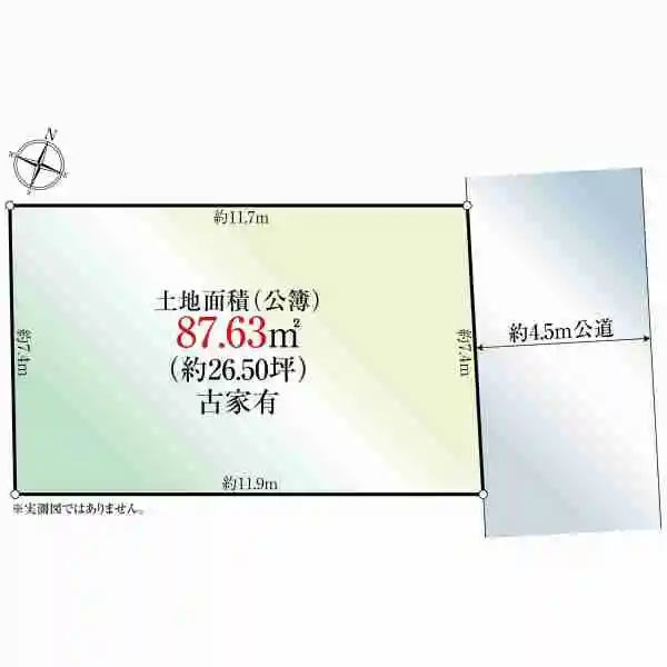 世田谷区松原４丁目 区画図