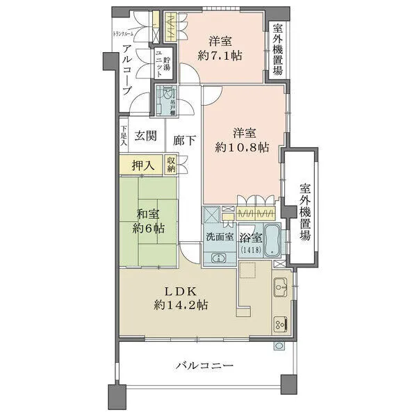 フロントレジデンス西宮北口 間取図