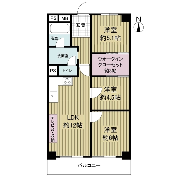 ニューライフ難波 間取図