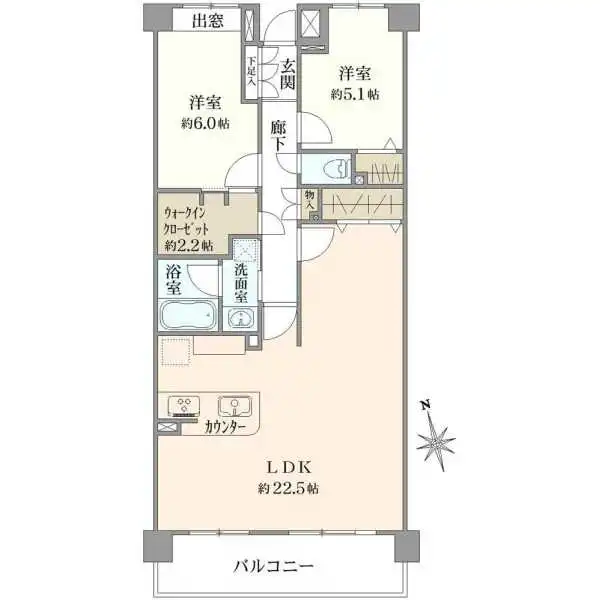 クレストフォルム南砂パークイースト 間取図