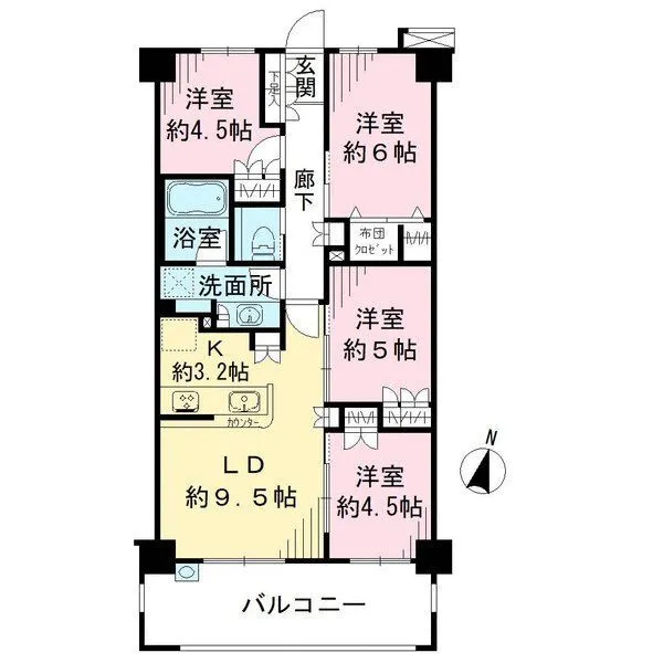 パレステージ八王子 間取図