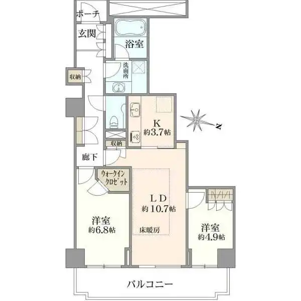 アトラスタワー小石川 間取図