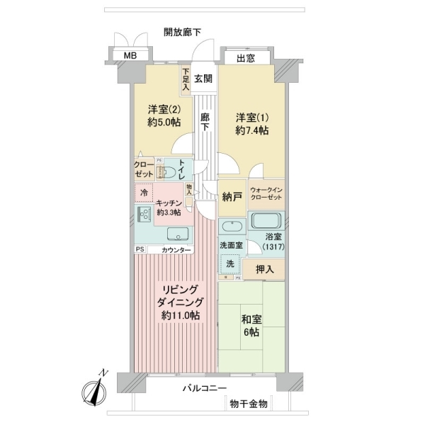 アーベントハイム葛西臨海公園 間取図