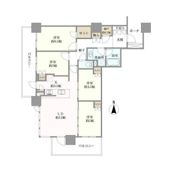 シティタワー金町 間取図