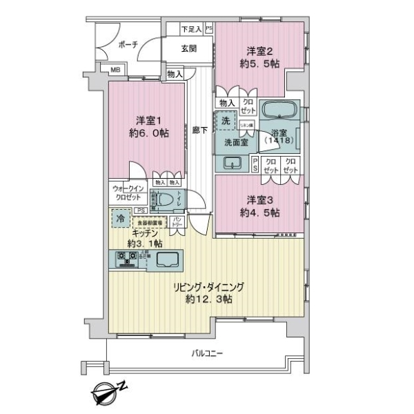 エクセレントシティ船堀 間取図