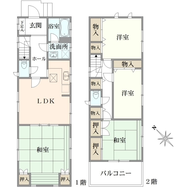 中野区野方３丁目 間取図