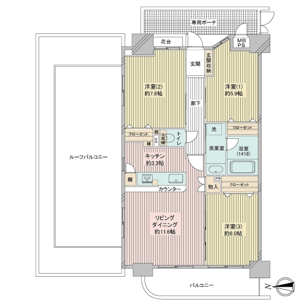 ライオンズプラザ東陽町 間取図