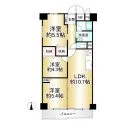 西道頓堀コーポ 間取図