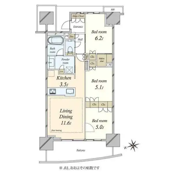 プラウドシティ東雲キャナルマークス 間取図