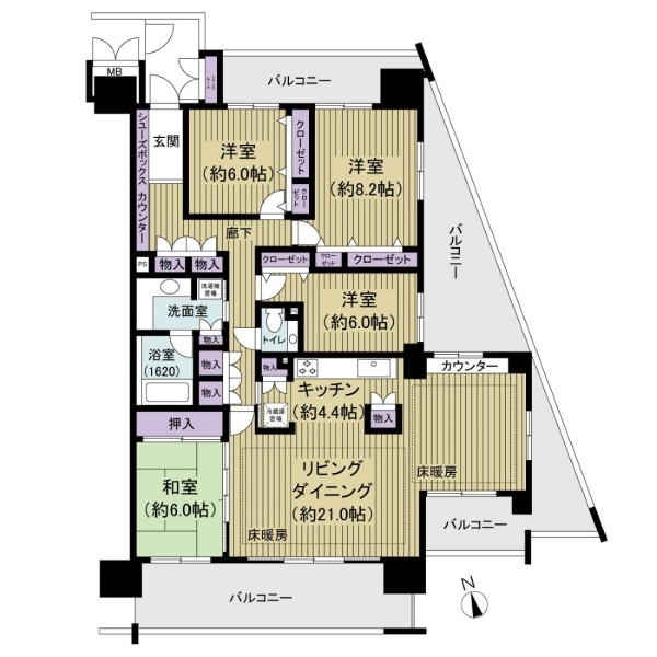 ルネグランディア 間取図