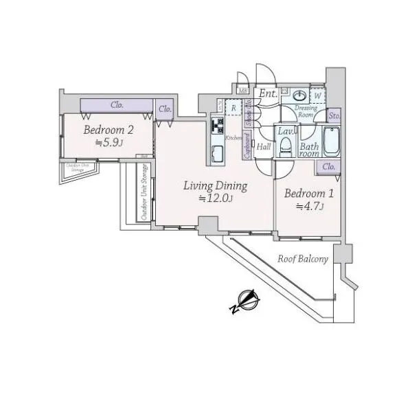 セーナ中野 間取図