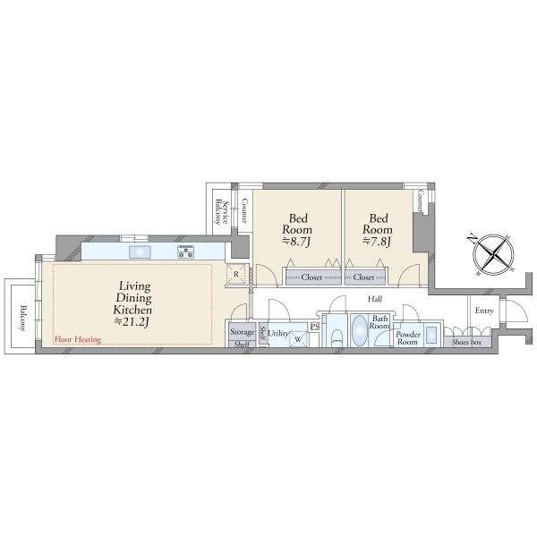 六番町ガーデン 間取図