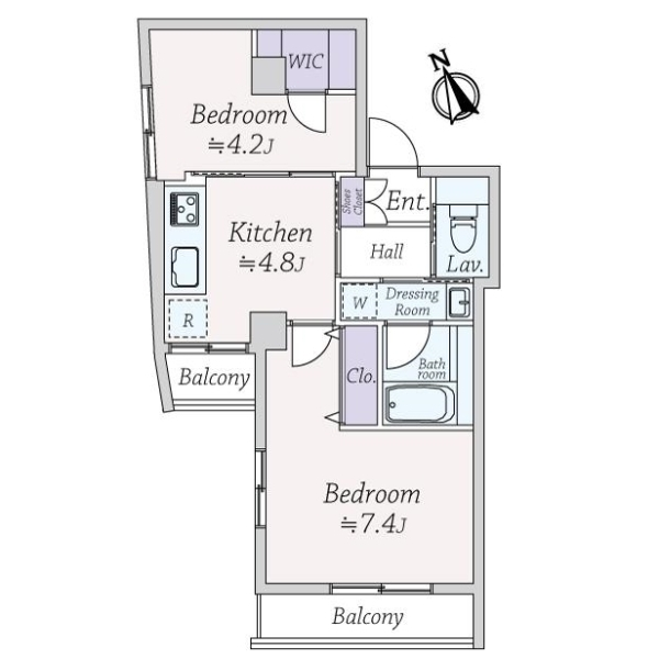 マンション三鷹台 間取図