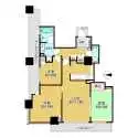 シティタワー堀江 間取図