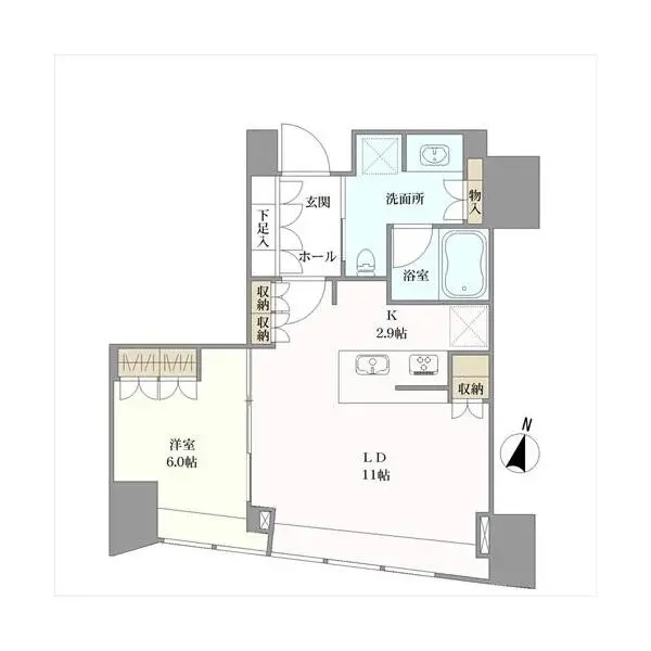 ＢｒｉｌｌｉａＴｏｗｅｒ堂島 間取図