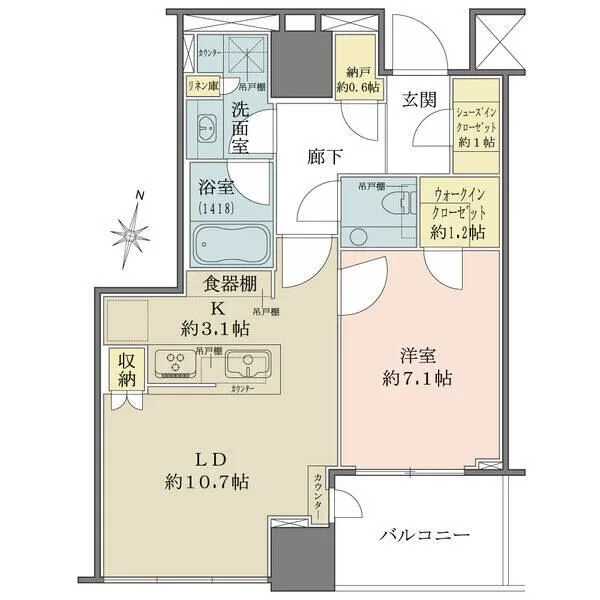 ザ・パークハウス白金二丁目タワー 間取図