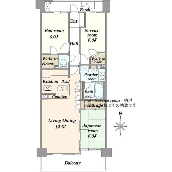 コスモ西葛西ステーションアベニュー 間取図