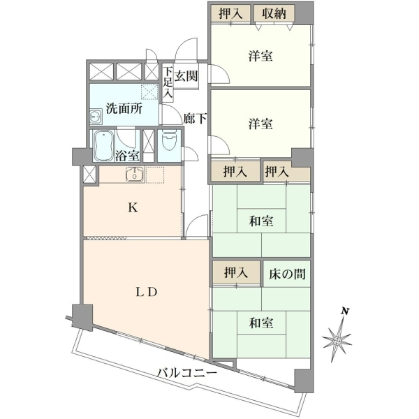 オーク荻窪マンション 間取図