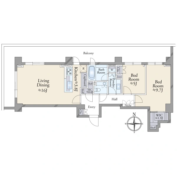広尾ガーデンフォレストＤ棟 間取図