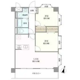 間取図（２ＬＤＫ）