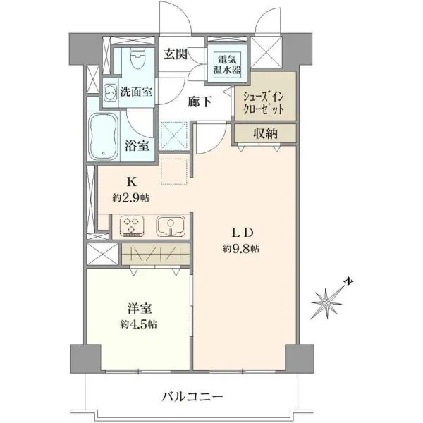 キョウエイハイツ田町 間取図