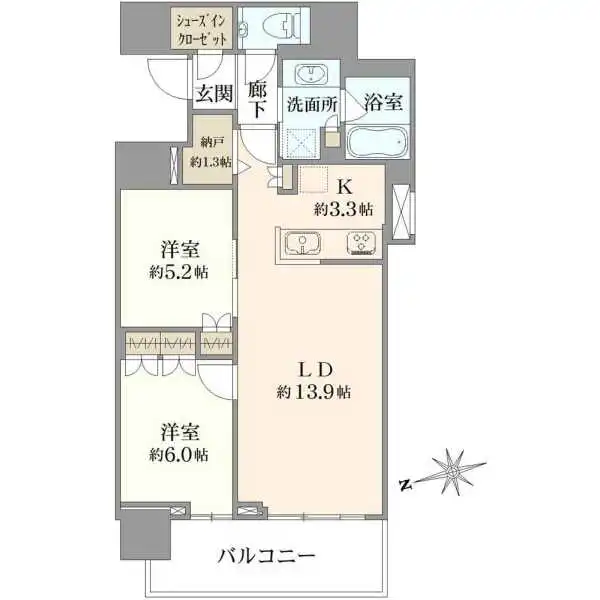 プラウドタワー小岩ファースト 間取図