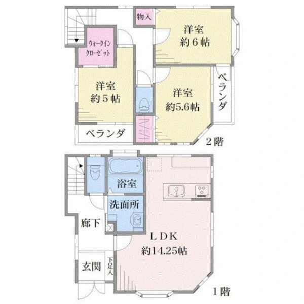 川崎市川崎区中瀬３丁目 間取図