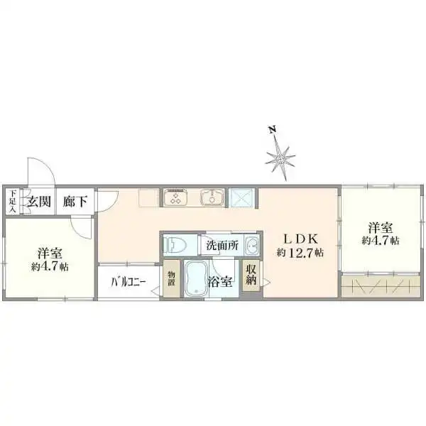 東中野コーポラス 間取図