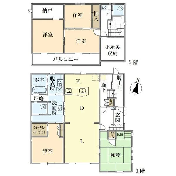 京都市西京区大原野西境谷町4丁目 間取図