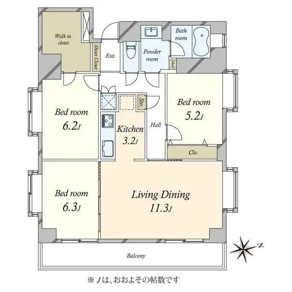 ライオンズマンション北馬込 間取図