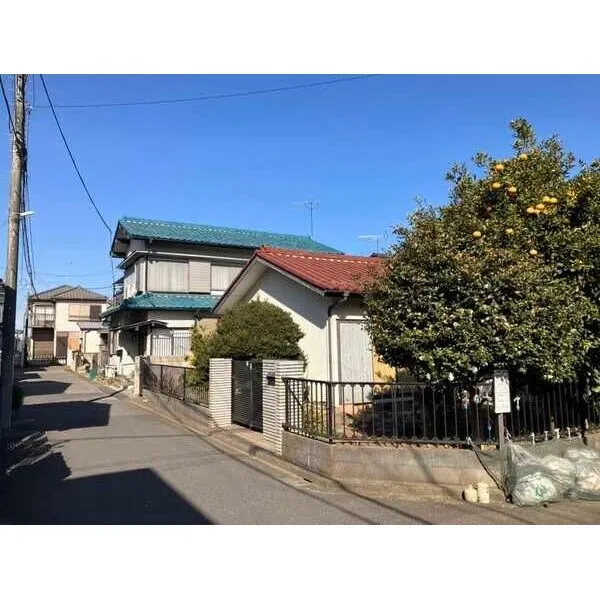 船橋市大穴南4丁目 現地 南西側 私道約4.0m