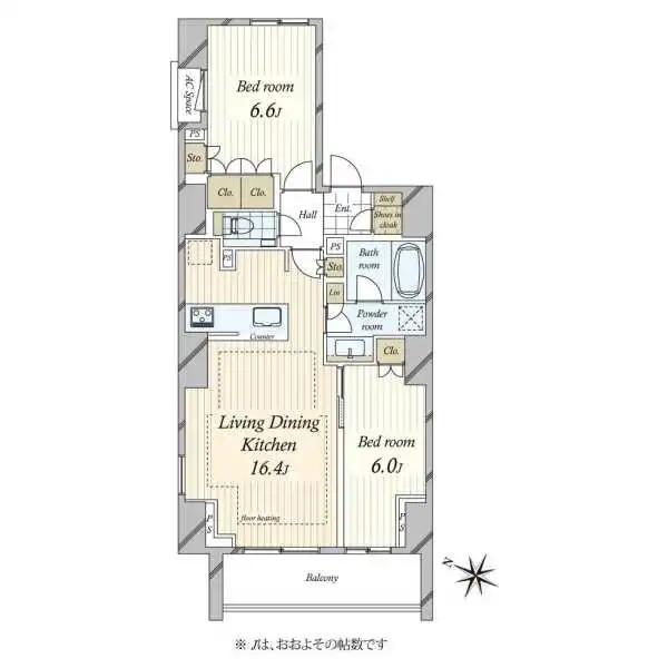 ブランズ麻布十番 間取図