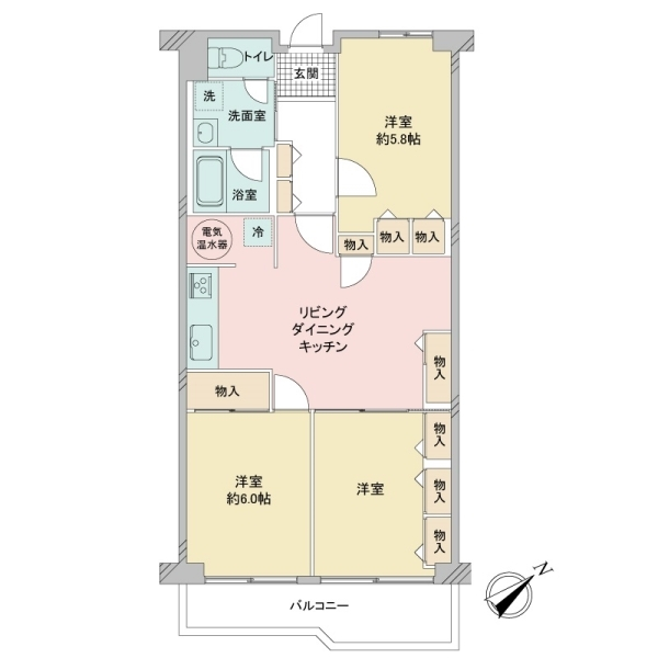 ソフトタウン根岸参番館 間取図