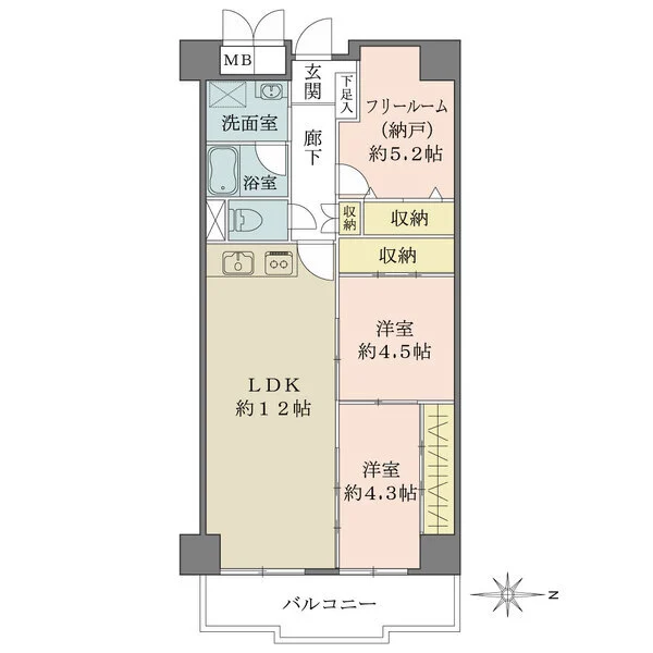 梅田北セントポリア 間取図