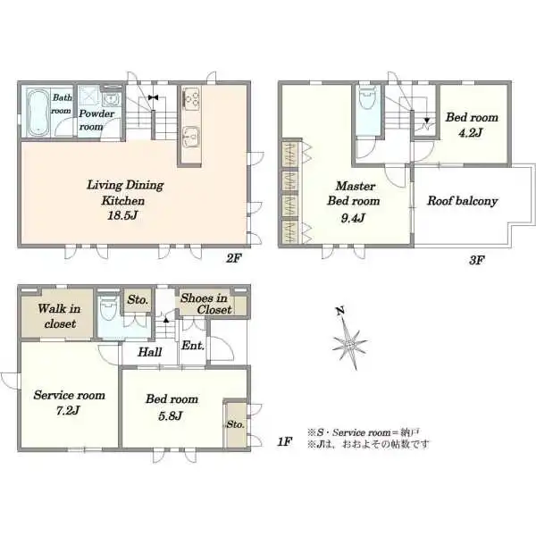 世田谷区代沢３丁目 間取図